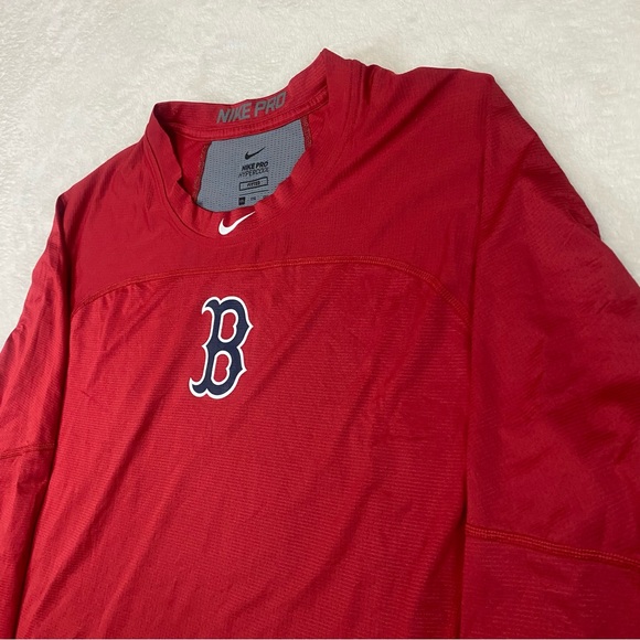 Nike Pro Men's 2XL Boston Red Sox Hypercool MLB Fitted Long Sleeve EUC - Picture 2 of 13